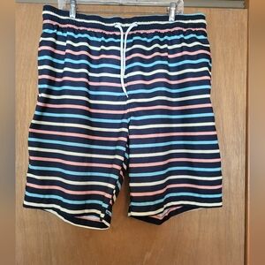 Colorful Striped Trunks XL Men's Board Shorts